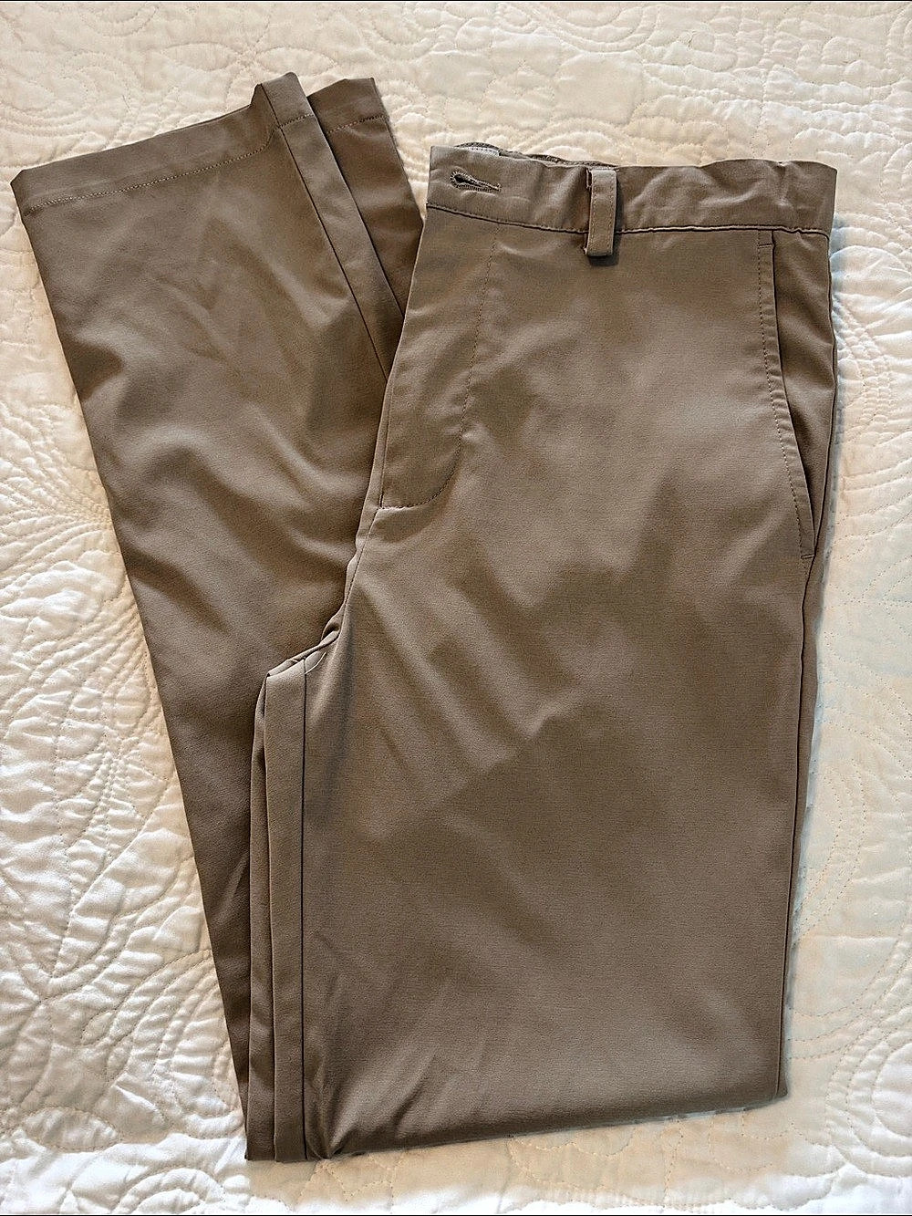 Southern Tide Boys Leadhead Performance Pant Khaki Size 14